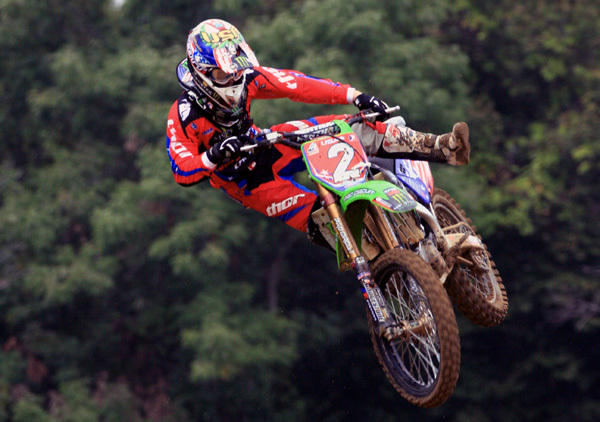 Riders racing at a Motocross of Nations event